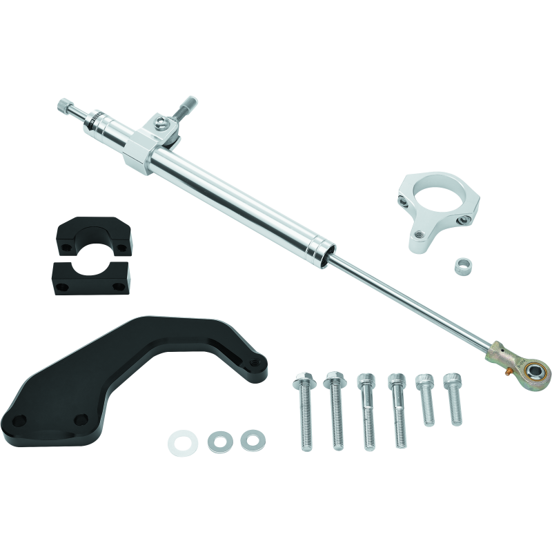 Twin Power 00-08 FLH FLT Satin Steering Damper Kit