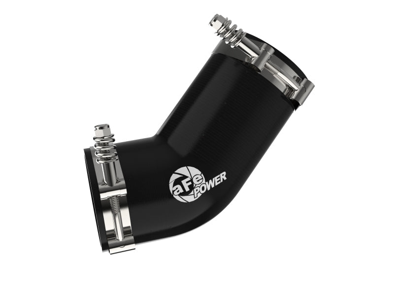 aFe 19-23 RAM Diesel L6-6.7L BladeRunner 3.5 IN Aluminum Hot Charge Pipe - Black-tuningsupply.com