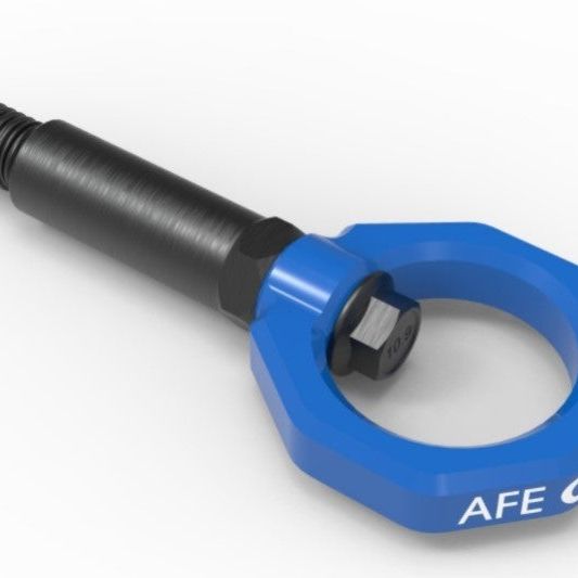 aFe Control Front Tow Hook Blue BMW F-Chassis 2/3/4/M-tuningsupply.com