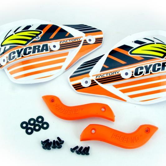 Cycra Factory Enduro Hanshield - Orange-tuningsupply.com