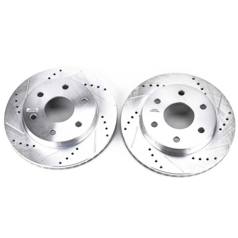 Power Stop 02-06 Cadillac Escalade Front Evolution Drilled & Slotted Rotors - Pair-tuningsupply.com