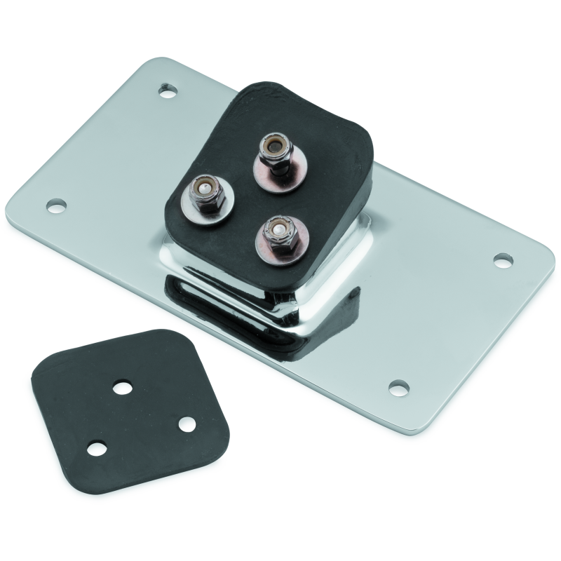 Bikers Choice 55-Up Chrome Custom Laydown License Plate Bracket With 3 Bolt Style-tuningsupply.com