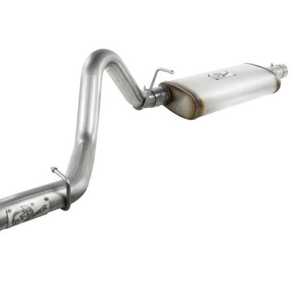 aFe MACHForce XP Exhausts Cat-Back SS-409 EXH Jeep Wrangler TJ 97-06 I6-4.0L HT - 2.5 In.-tuningsupply.com