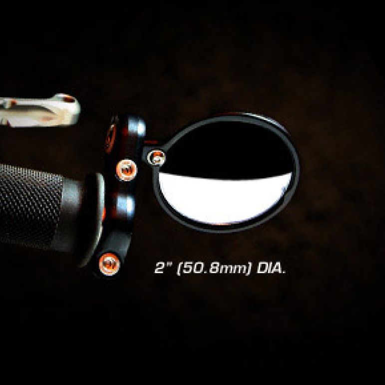 CRG Blindsight 2 in. Round Bar-End Mirror - Black-tuningsupply.com