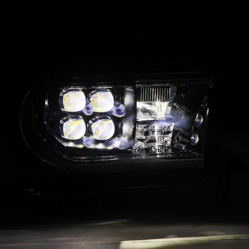 AlphaRex 07-13 Toyota Tundra NOVA LED Proj Headlights Alpha-Black w/Activ Light/Seq Signal/DRL-tuningsupply.com