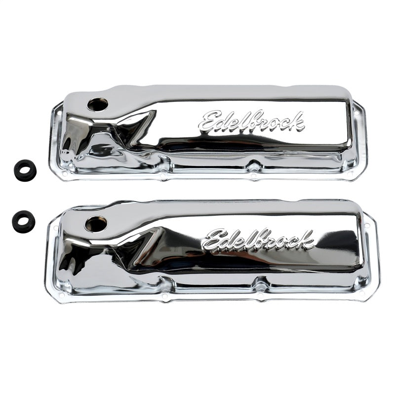 

Edelbrock 4461 - EDE4461 - Edelbrock Valve Cover Signature Series Ford 351M-400-351C CI V8 Chrome - Shipped in Europe - Tuningsupply.com
