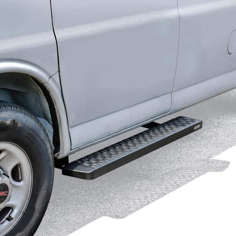 

Westin 27-81005 - WES27-81005 - Westin Ford Transit Van 150/250/350 (46in Driver & 97in. Pass) Grate Steps Running Boards - Tex. Blk - Shipped in Europe - Tuningsupply.com
