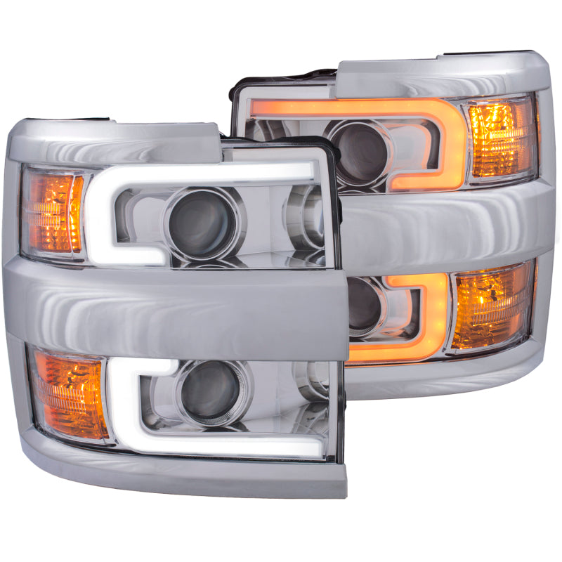 

ANZO  - ANZ111366 - ANZO Projector Headlights 15-17 Chevrolet Silverado 2500HD / 3500HD Chrome w/ Chrome Rim - Shipped in Europe - Tuningsupply.com
