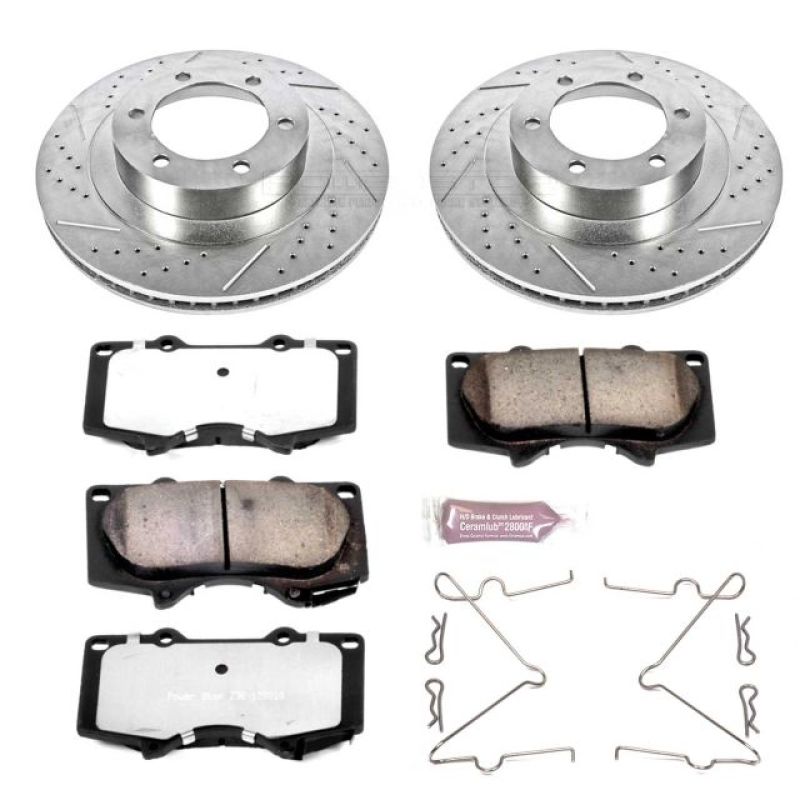 Power Stop 03-09 Lexus GX470 Front Z36 Truck & Tow Brake Kit-tuningsupply.com