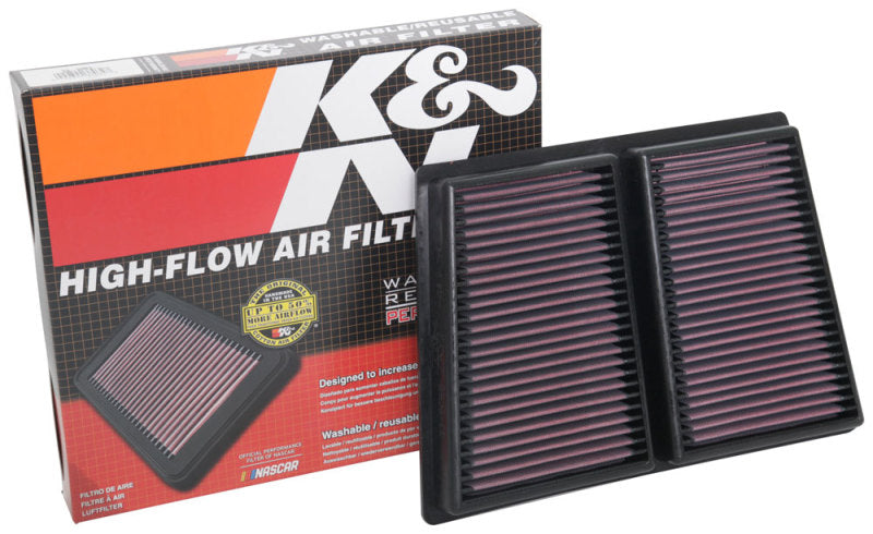 

K&N Engineering 33-5085 - KNN33-5085 - K&N 17-18 Alpha Romeo Giulia 2.9L V6 F/I Replacement Panel Air Filter - Shipped in Europe - Tuningsupply.com
