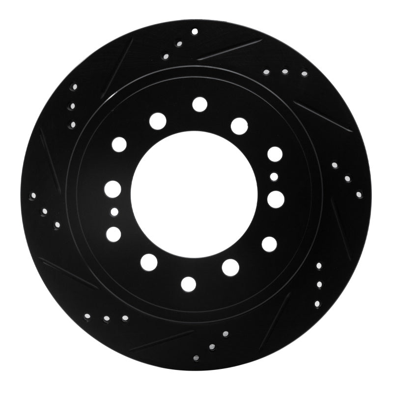 

R1 Concepts 633-76143L - RNC633-76143L - R1 2010-2024 Lexus GX460 Rear Left Drilled & Slotted Black Brake Rotor - Shipped in Europe - Tuningsupply.com

