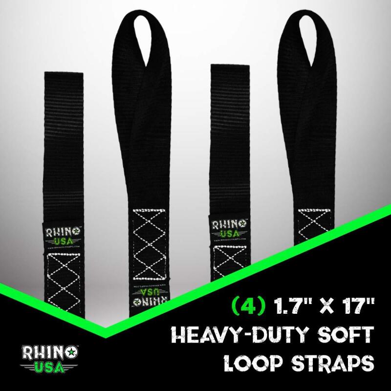 

Rhino USA SOFT4PACK-GRN - RSASOFT4PACK-GRN - Rhino USA Soft Loops Motorcycle Tie-Down Set 4-Pack Green - Shipped in Europe - Tuningsupply.com
