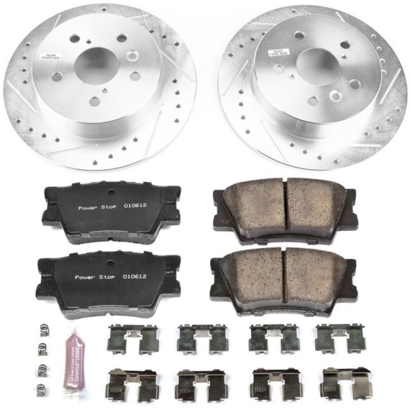 Power Stop 18-19 Toyota Camry Rear Z23 Evolution Sport Brake Kit-tuningsupply.com