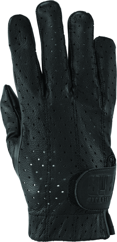 Kuryakyn Leather By River Road Tucson Leather Perforated Gloves Black - Small-tuningsupply.com