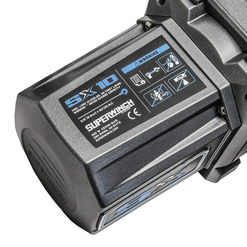 

Superwinch  - SUW1710200 - Superwinch 10000 LBS 12V DC 3/8in x 85ft Wire Rope SX 10000 Winch - Shipped in Europe - Tuningsupply.com
