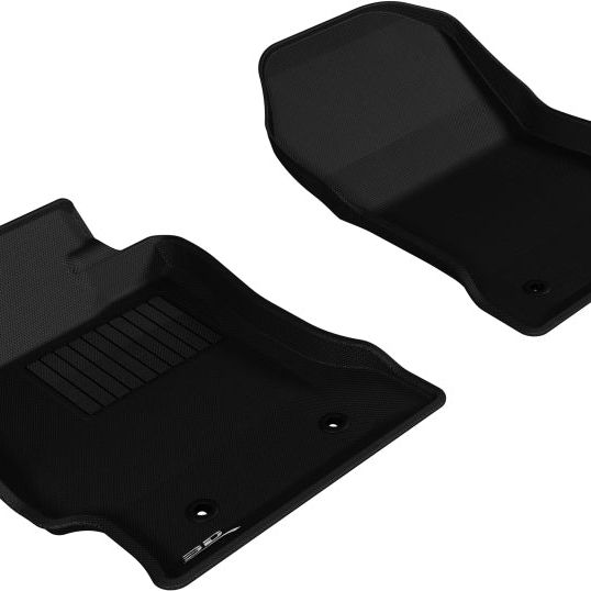 3D MAXpider 2013-2019 Toyota/Subaru/Scion FR-S Kagu 1st Row Floormat - Black-tuningsupply.com