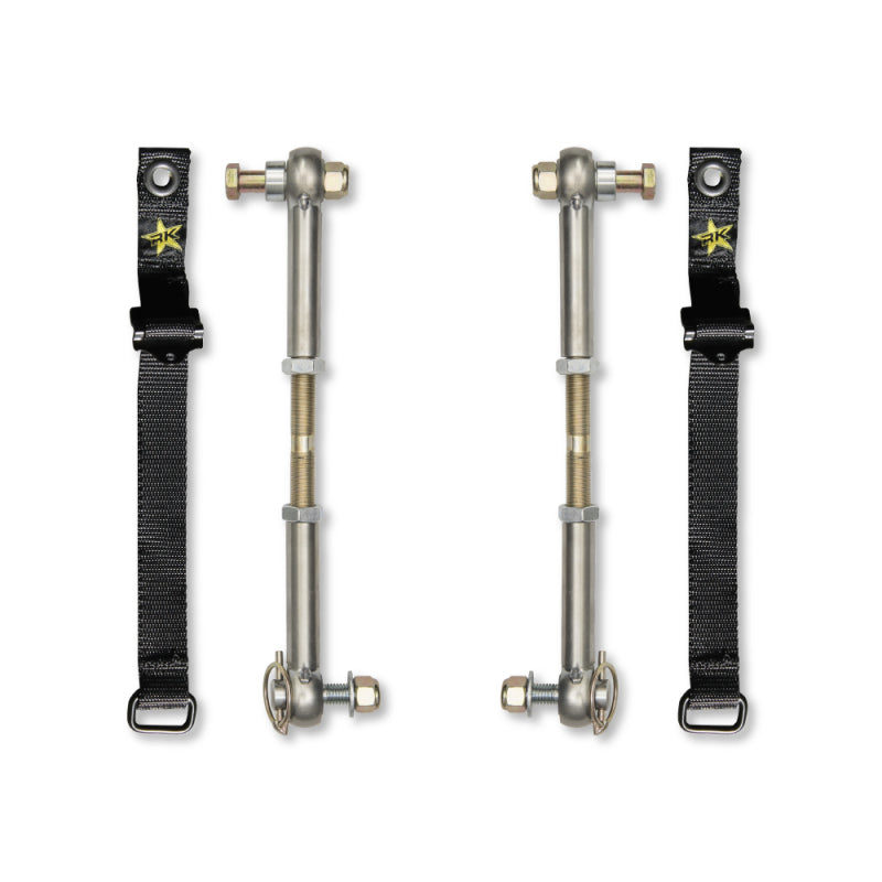 

Rock Krawler RK04771K - RKRRK04771K - Rock Krawler 07-18 Jeep Wrangler JK/JKU Sway Bar Disconnect Kit - Front - Shipped in Europe - Tuningsupply.com
