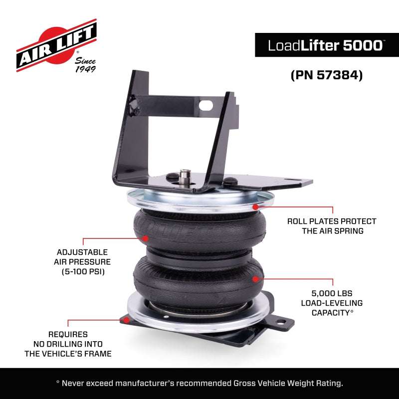 

Air Lift 57384 - ALF57384 - Air Lift Performance 2025 Toyota 4Runner 4WD LoadLifter 5000 Air Spring Kit - Shipped in Europe - Tuningsupply.com

