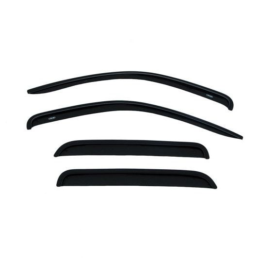 AVS 05-11 Dodge Dakota Quad Cab Ventvisor Outside Mount Window Deflectors 4pc - Smoke-tuningsupply.com