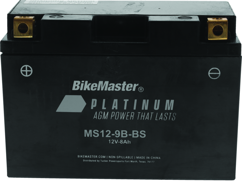 BikeMaster AGM Battery - MS12-9B-BS-tuningsupply.com