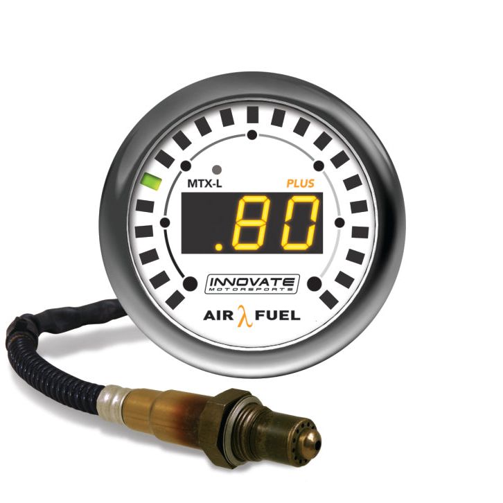 Innovate MTX-L PLUS Digital Air/Fuel Ratio Gauge Kit 8ft w/O2 Sensor-tuningsupply.com