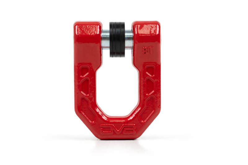 DV8 Offroad Elite Series D-Ring Shackles - Pair (Red)-tuningsupply.com