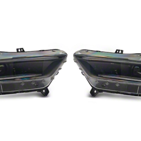 Raxiom 15-17 Ford Mustang 18-20 Mustang GT350 Right Headlight- Blk Housing (Smoked Lens) Box 2 of 2 - SMINKpower Performance Parts RAX406011-2 Raxiom