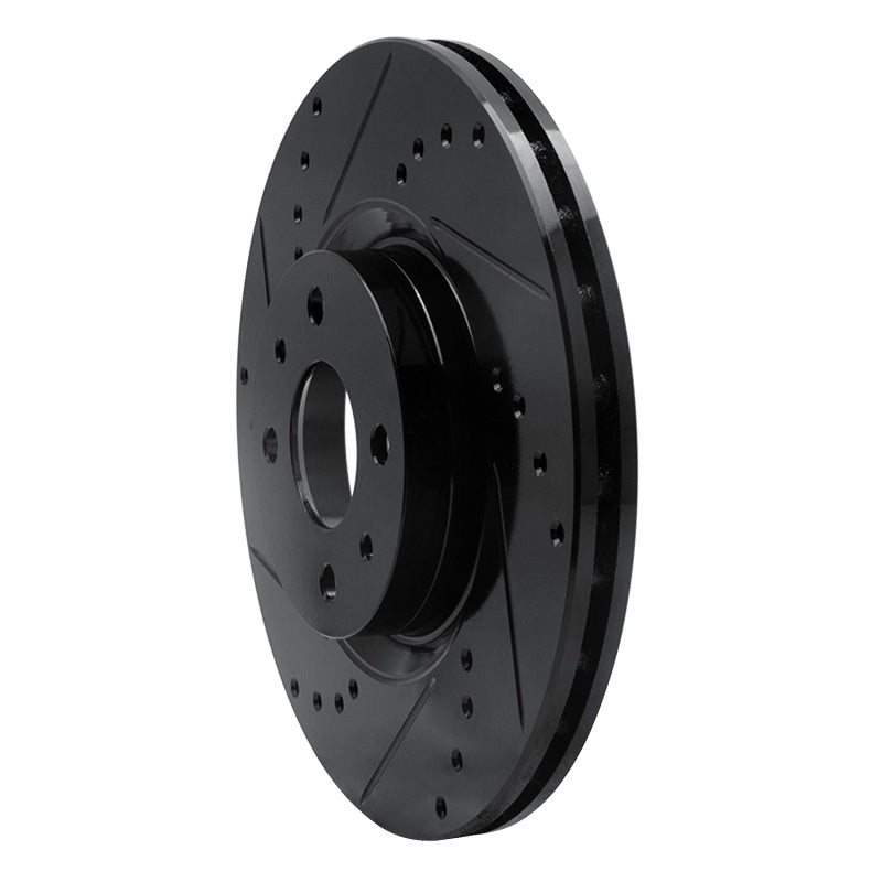 

R1 Concepts 633-07004L - RNC633-07004L - R1 2012-2019 Fiat 500E Front Left Drilled & Slotted Black Brake Rotor - Shipped in Europe - Tuningsupply.com
