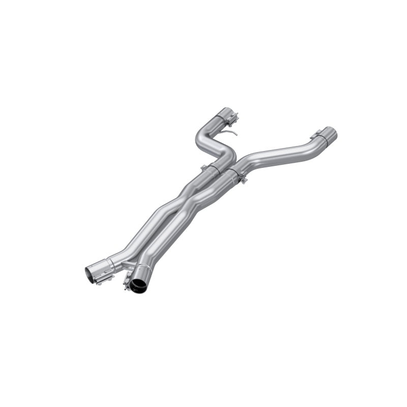 MBRP 21-23 BMW M4 G82 / M3 G80 3.0L T304 Stainless Steel 3in Resonator Bypass X-Pipe-tuningsupply.com