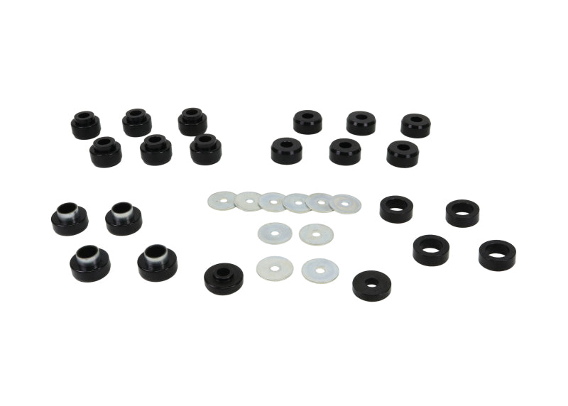 
  

Whiteline W93541 - WHLW93541 - Whiteline 1987-1995 Jeep Wrangler Body Mount Bushing Set - Shipped in Europe - Tuningsupply.com

