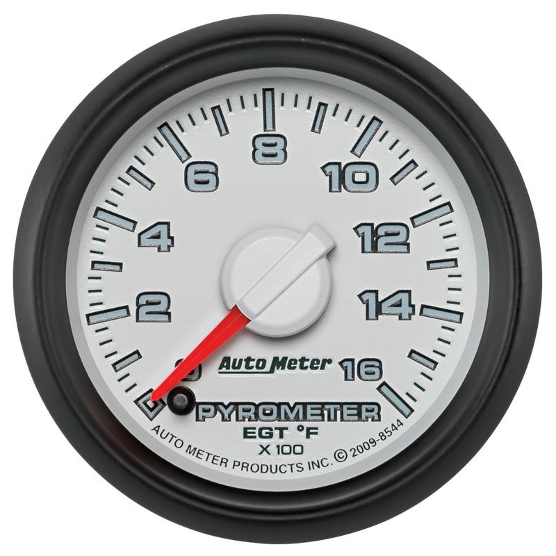 Autometer Factory Match 52.4mm Full Sweep Electronic 0-1600 Deg F EGT/Pyrometer Gauge-tuningsupply.com