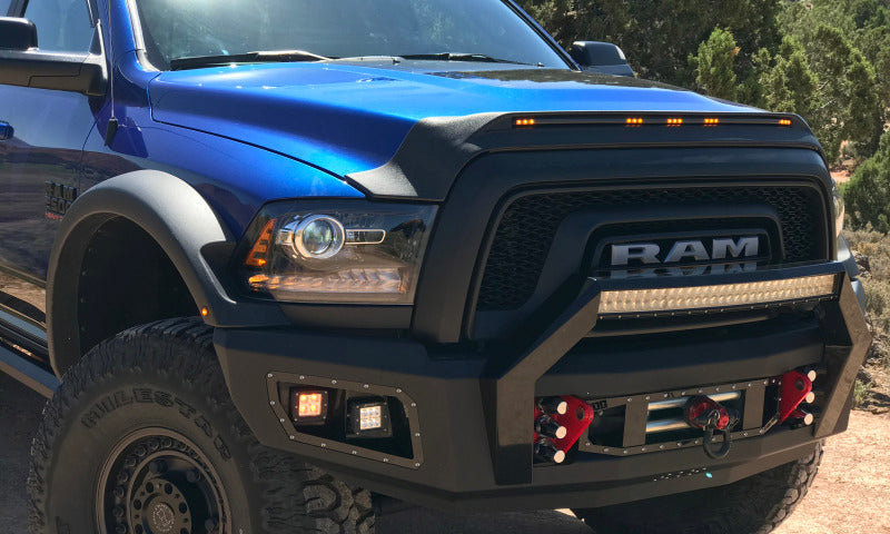 AVS 21-23 Ford Bronco 2/4Dr. Excl. Raptor Aeroskin Lightshield Hood Protector - Black-tuningsupply.com