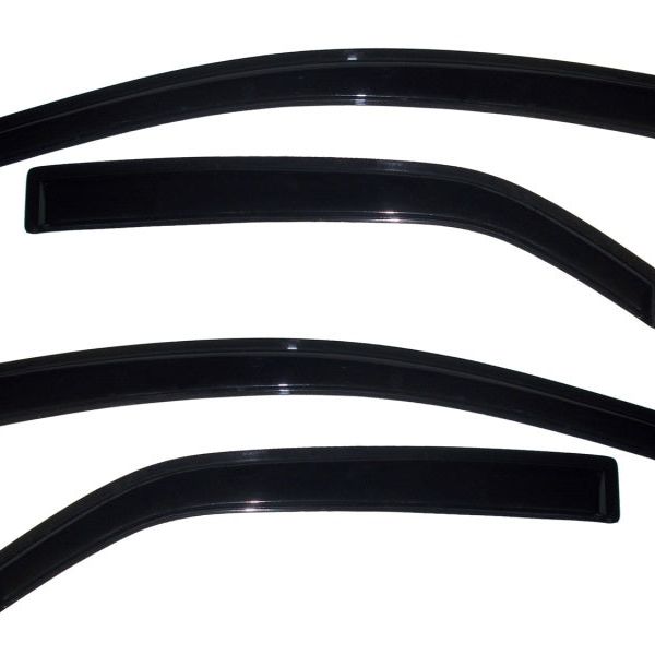 AVS 10-12 Kia Forte Ventvisor Outside Mount Window Deflectors 4pc - Smoke-tuningsupply.com