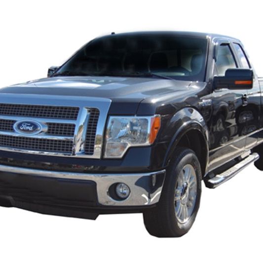 AVS 09-14 Ford F-150 Standard Cab Ventvisor Outside Mount Window Deflectors 2pc - Smoke-tuningsupply.com