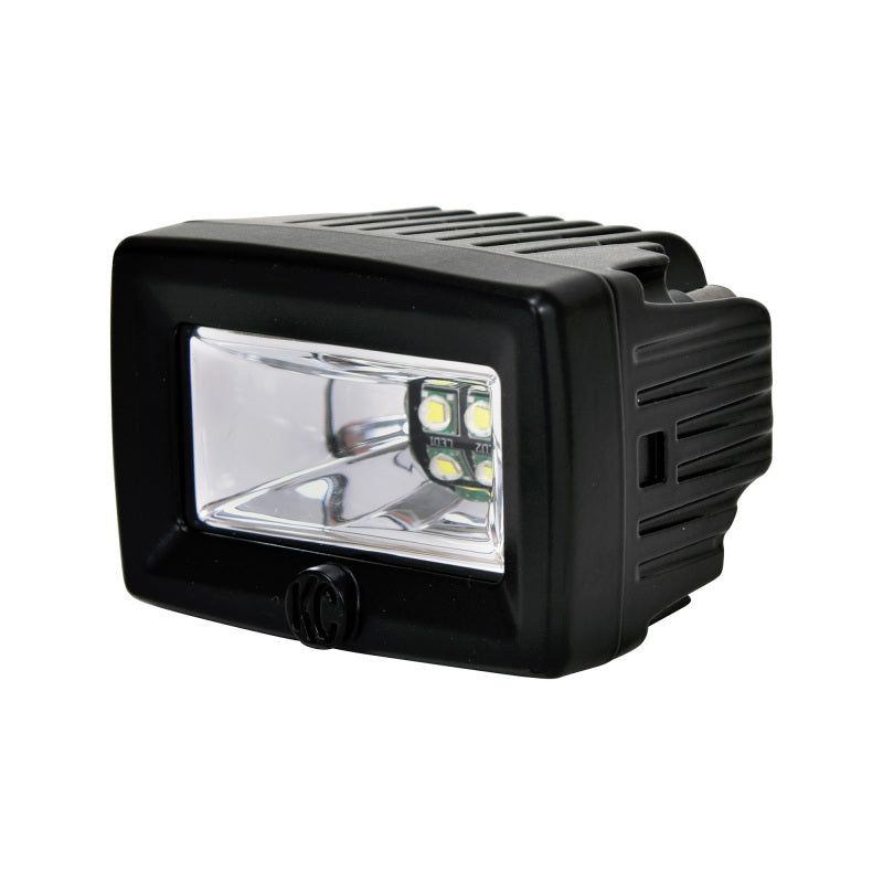 KC HiLiTES C-Series C2 LED 2in. Backup Area Flood Light 20w (Pair Pack System) - Black-tuningsupply.com