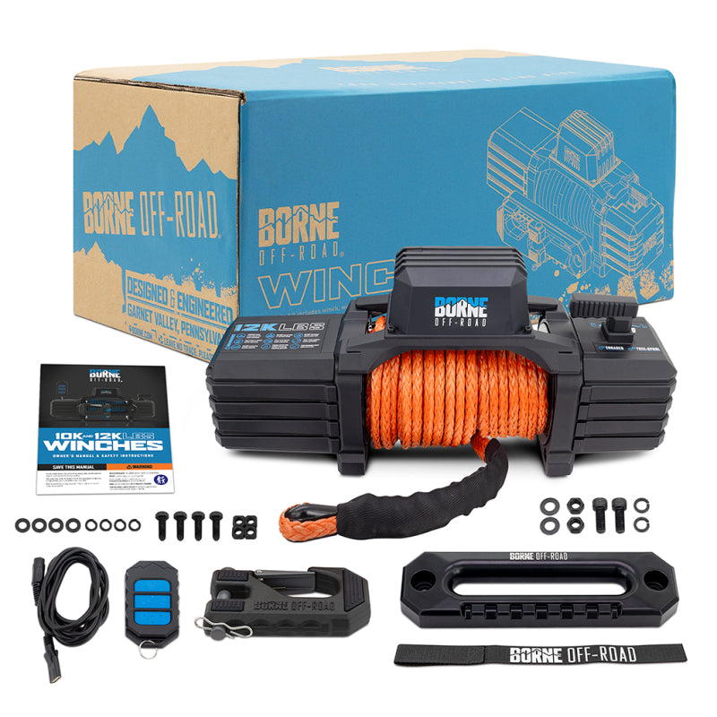 

Borne Off-Road BNWN-12-SOR - BRNBNWN-12-SOR - Borne Off-Road 12K Winch - Orange Synthetic Rope - Shipped in Europe - Tuningsupply.com
