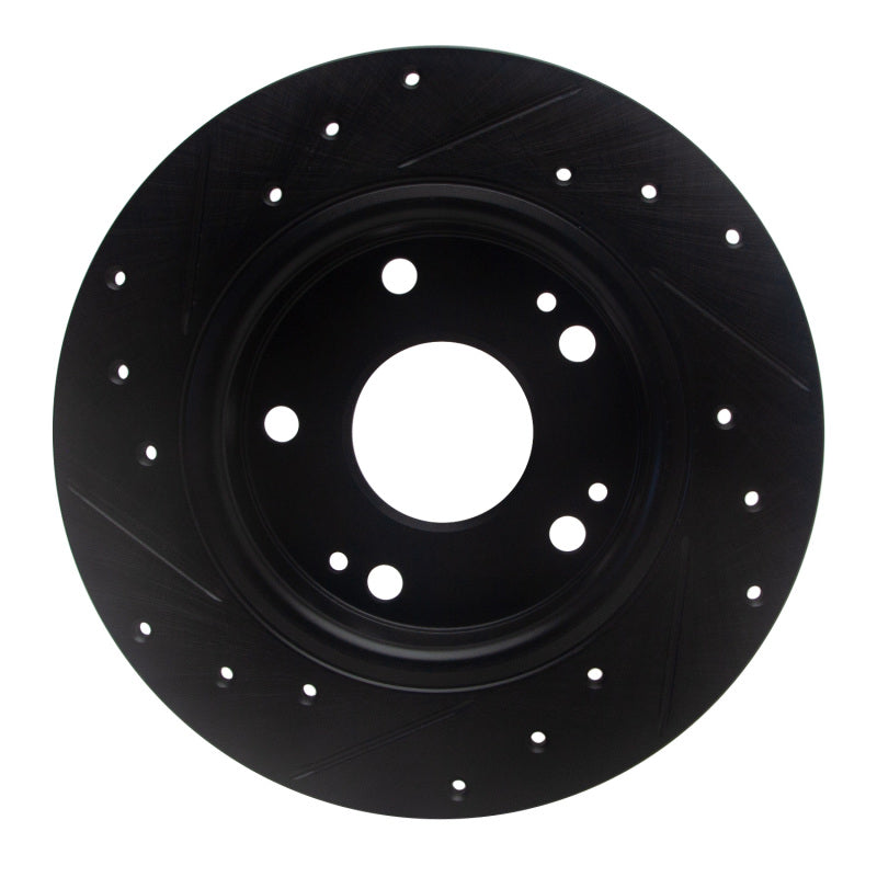 

R1 Concepts 633-59059R - RNC633-59059R - R1 2016-2025 Honda Civic Hatchback Rear Right Drilled & Slotted Black Brake Rotor - Shipped in Europe - Tuningsupply.com
