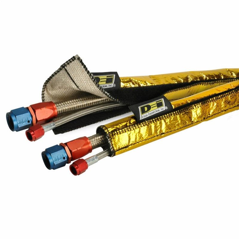 DEI Heat Shroud Gold 2in to 2.5in x 36in-tuningsupply.com