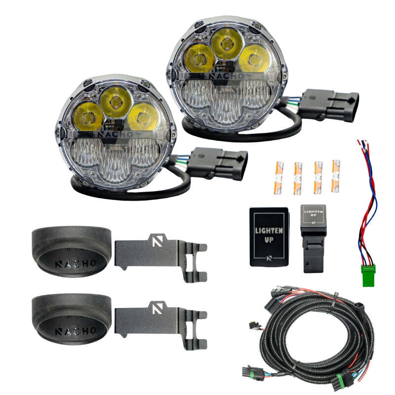 
  

Nacho Offroad Technology  - NACV3TO1KWSO - Nacho Lighting Toyota Nacho SAE Only Plug N Play Fog Light Kit - White - Shipped in Europe - Tuningsupply.com

