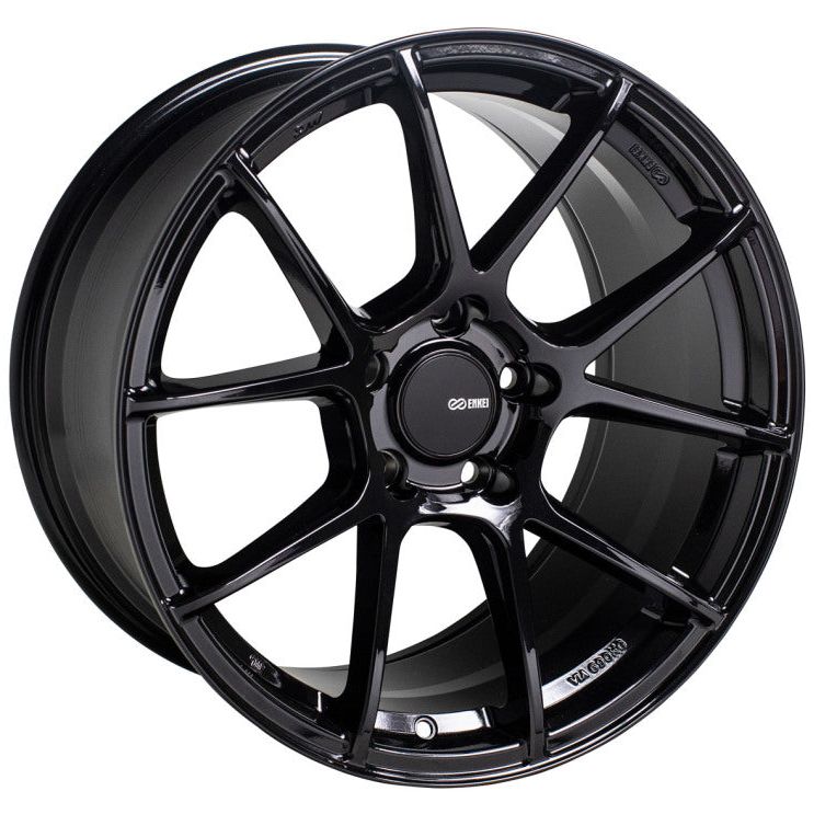 Enkei TS-V 18x8.5 5x114.3 45mm Offset 72.6mm Bore Gloss Black Wheel-tuningsupply.com