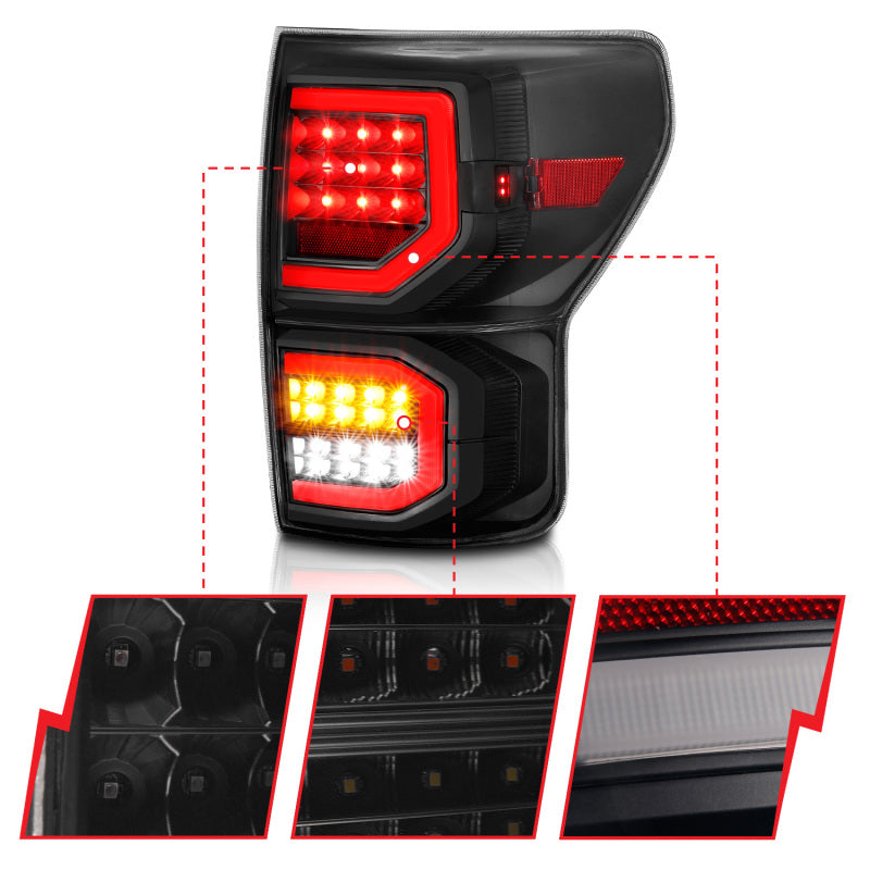

ANZO 311337 - ANZ311337 - ANZO 2007-2013 Toyota Tundra LED Taillights Plank Style Black w/Smoke Lens - Shipped in Europe - Tuningsupply.com
