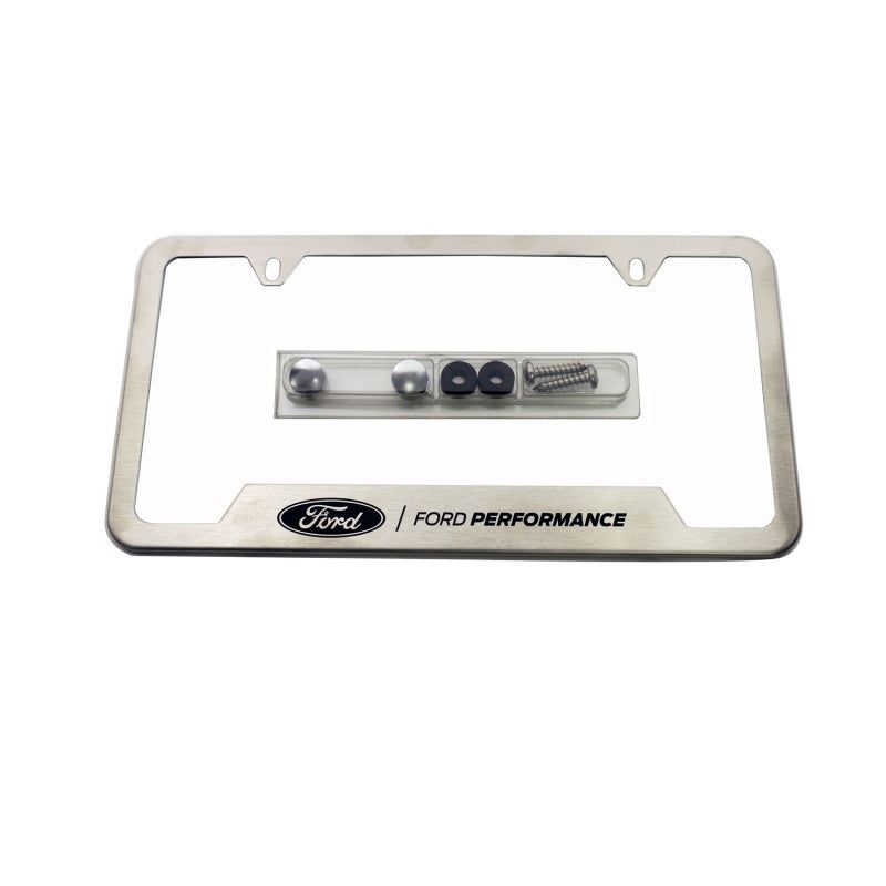 Ford Racing Stainless Steel Ford Performance License Plate Frame-tuningsupply.com