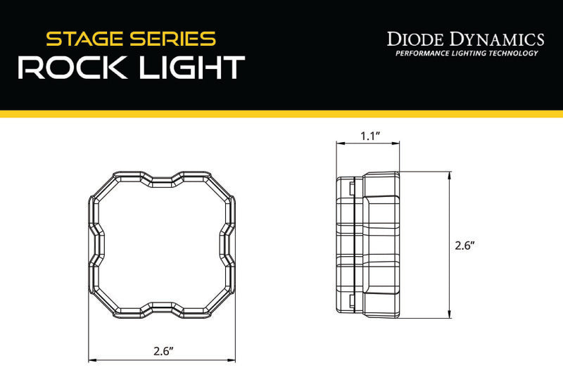 

Diode Dynamics DD7465 - DIODD7465 - Diode Dynamics Stage Series Rock Light Magnet Mount Adapter Kit (one) - Shipped in Europe - Tuningsupply.com

