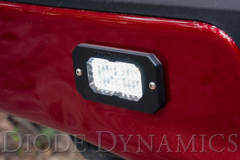 Diode Dynamics Stage Series 2 In LED Pod Sport - White Flood Flush RBL (Pair)-tuningsupply.com