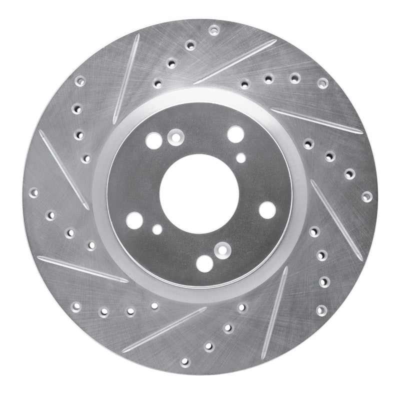

R1 Concepts 631-59045L - RNC631-59045L - R1 06-15 Honda Civic Si Front Left Drilled & Slotted Silver Brake Rotor - Shipped in Europe - Tuningsupply.com
