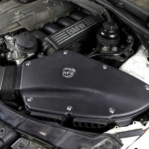 aFe MagnumForce Stage 2 Si Intake System Pro 5 R Black 06-12 BMW 3 Series E9x L6 3.0L Non-Turbo-tuningsupply.com