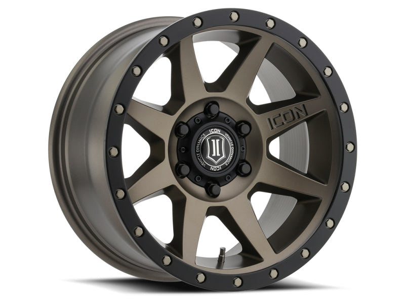 ICON Rebound 18x9 6x5.5 25mm Offset 6in BS 95.1mm Bore Bronze Wheel-tuningsupply.com