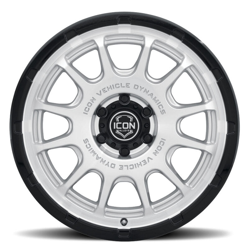 

ICON 8420906356SMGB - ICO8420906356SMGB - ICON Alloys Rancho 20x9 / 6x135 / 16mm / 5.625in BS Silver Machined w/ Gloss Black Lip Wheel - Shipped in Europe - Tuningsupply.com
