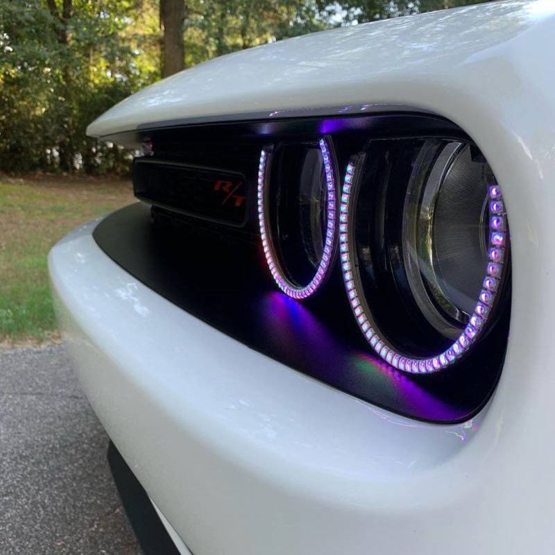 Oracle 15-21 Dodge Challenger Dynamic Surface Mount Headlight Halo Kit - ColorSHIFT - Dynamic-Fog Lights-ORACLE Lighting-ORL3990-332-SMINKpower Performance Parts