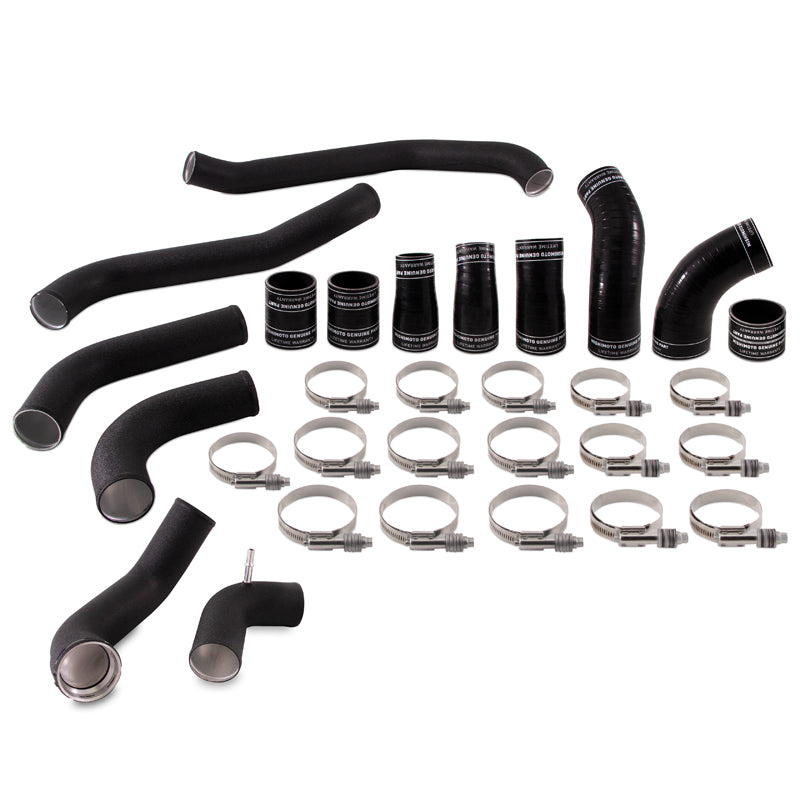 Mishimoto 2017+ Ford F150 3.5L EcoBoost Intercooler Pipe Kit - Wrinkle Black-tuningsupply.com